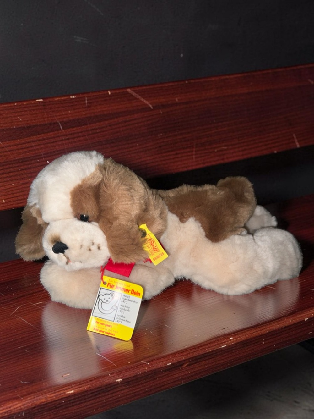Vintage Steiff #5610/25 Hound Dog Puppy Stuffed Plush Toy